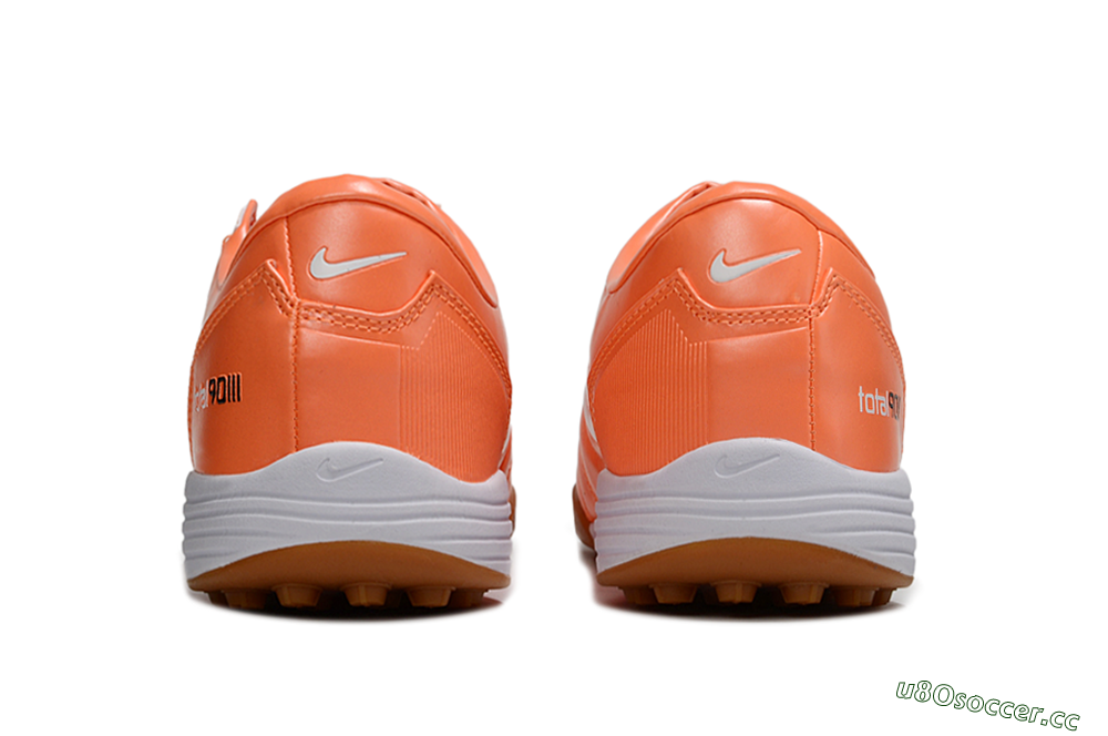Men's Nike Total 90 III TF Artificial Turf Low-Tops Football Shoes - Orange/White 5
