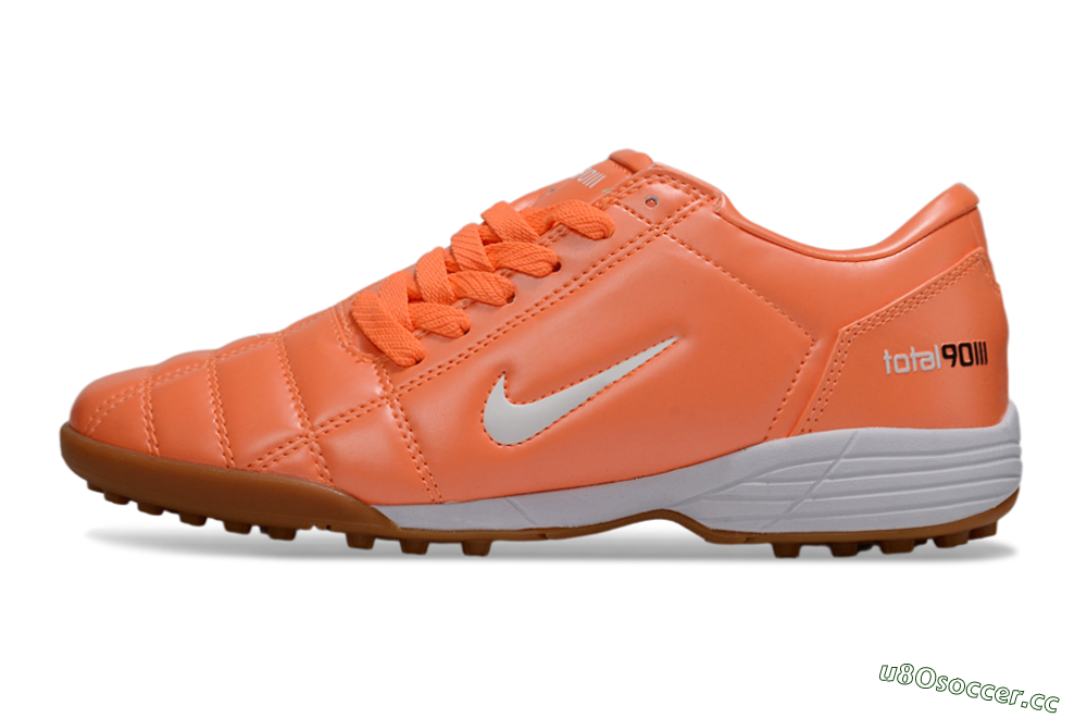 Men's Nike Total 90 III TF Artificial Turf Low-Tops Football Shoes - Orange/White 0