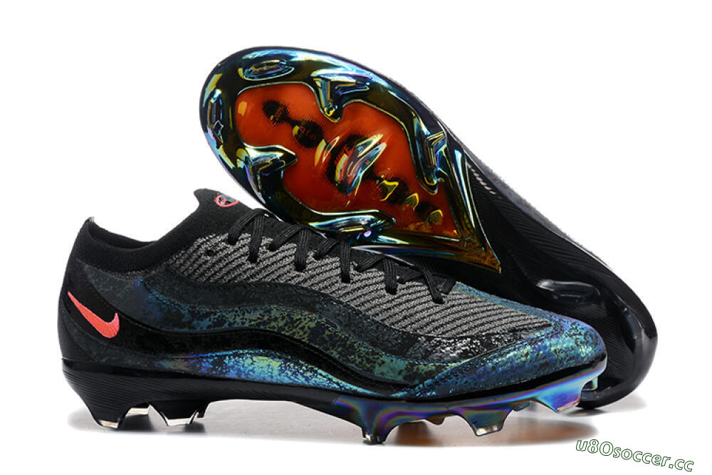 Men's Nike Air Zoom Mercurial Vapor 16 Elite FG Firm Ground Low-Tops Football Boots - Black/Grey/Pink 2
