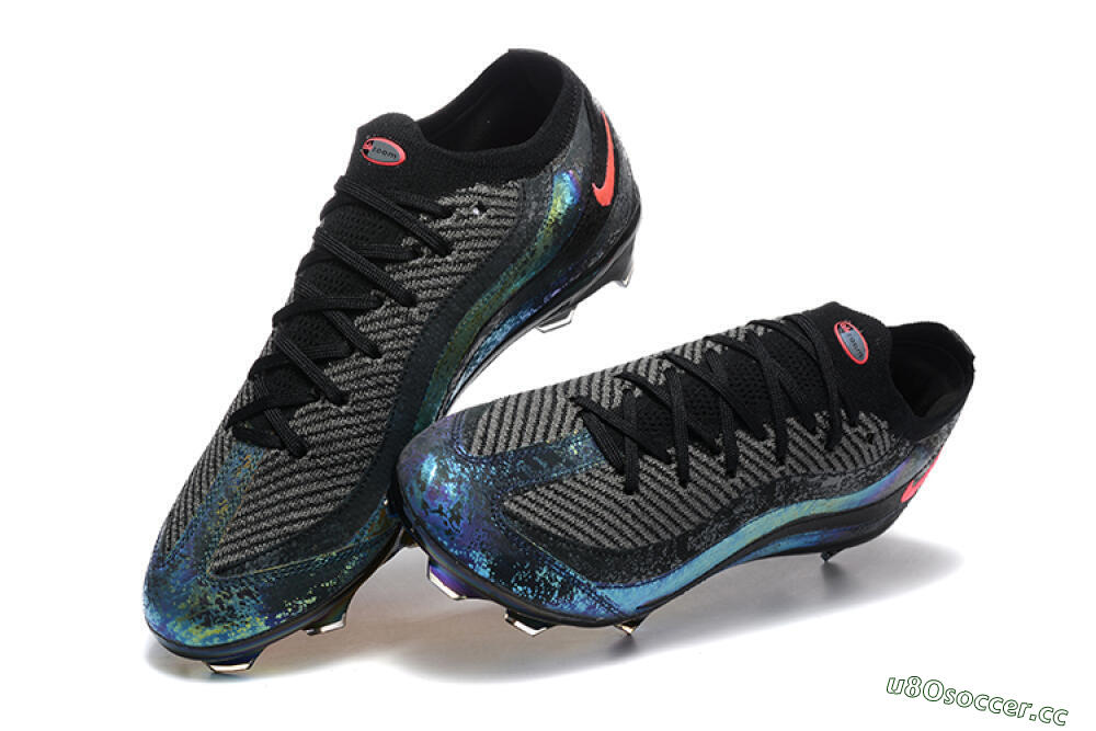 Men's Nike Air Zoom Mercurial Vapor 16 Elite FG Firm Ground Low-Tops Football Boots - Black/Grey/Pink 6