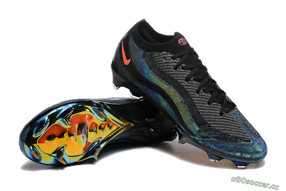 Men's Nike Air Zoom Mercurial Vapor 16 Elite FG Firm Ground Low-Tops Football Boots - Black/Grey/Pink 4