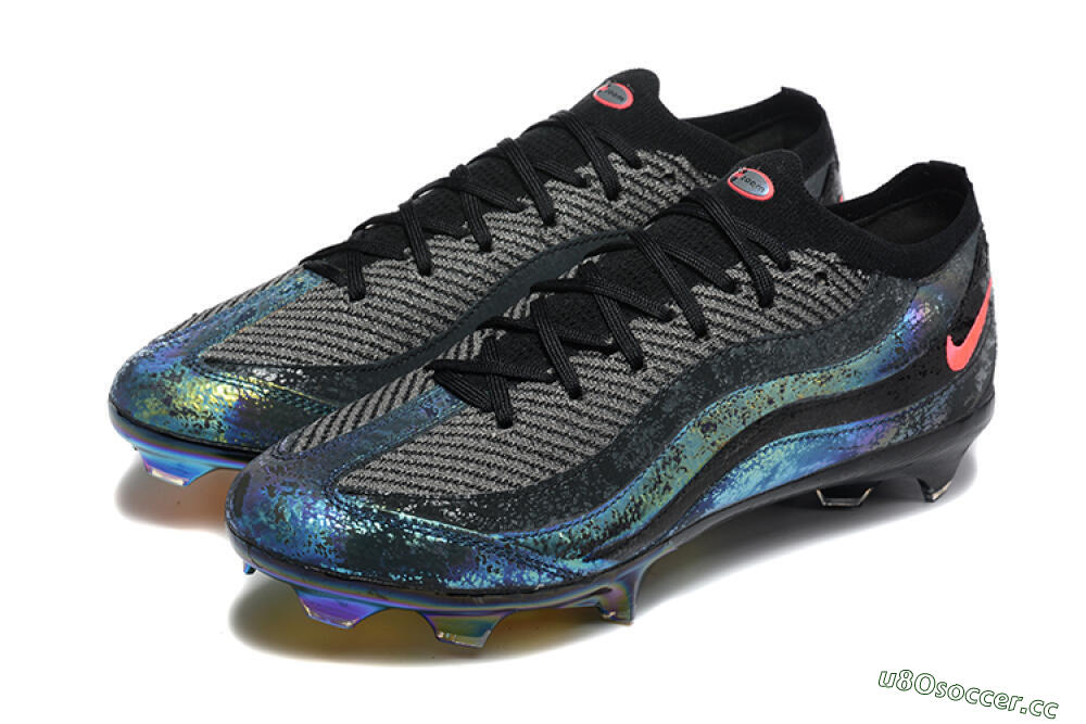Men's Nike Air Zoom Mercurial Vapor 16 Elite FG Firm Ground Low-Tops Football Boots - Black/Grey/Pink 5