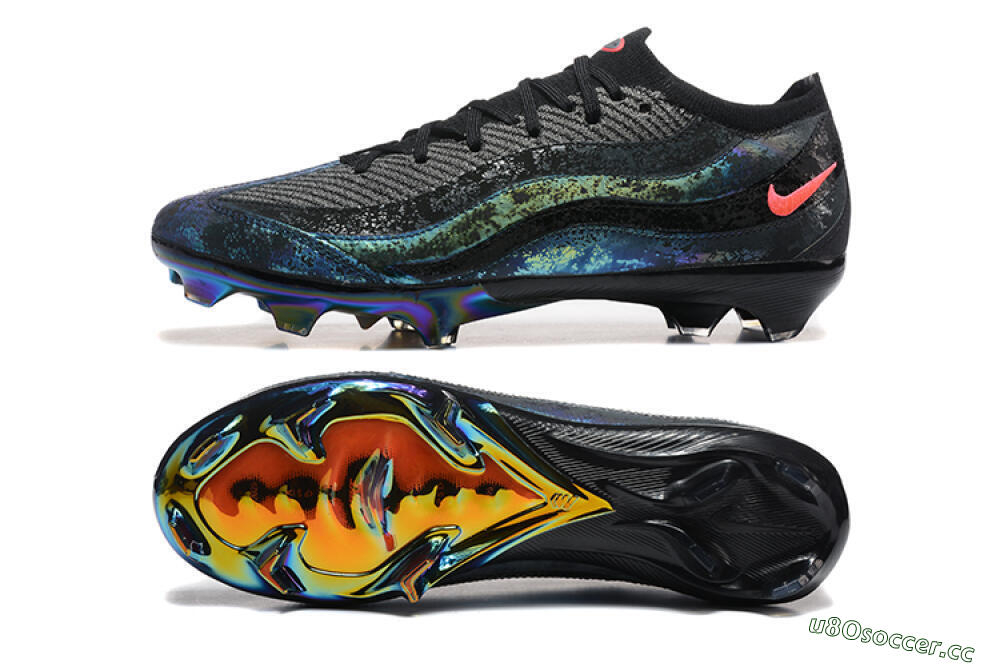 Men's Nike Air Zoom Mercurial Vapor 16 Elite FG Firm Ground Low-Tops Football Boots - Black/Grey/Pink 1