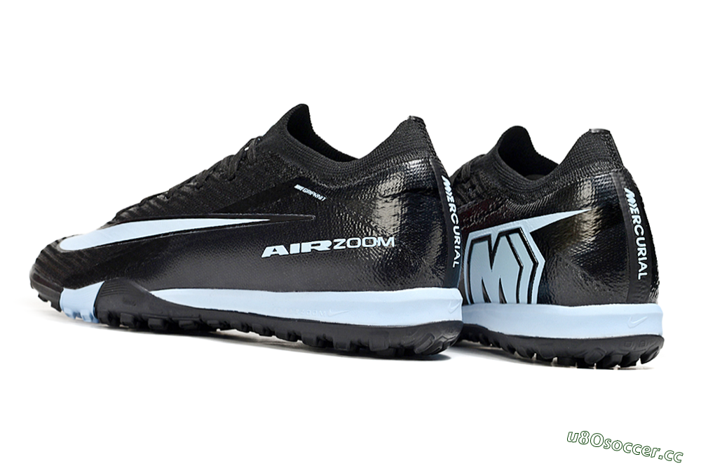 Unisex Nike Air Zoom Mercurial Vapor 16 Elite TF Artificial Turf Low-Tops Football Shoes - Black/Jade 4