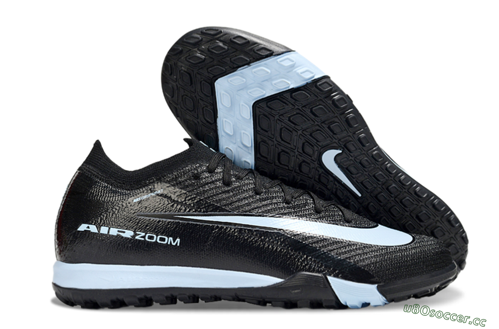 Unisex Nike Air Zoom Mercurial Vapor 16 Elite TF Artificial Turf Low-Tops Football Shoes - Black/Jade 2