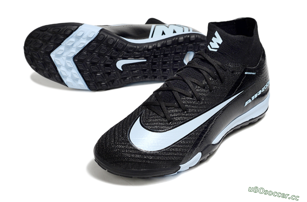 Unisex Nike Air Zoom Mercurial Superfly 10 Elite TF Artificial Turf High-Tops Football Shoes - Black/Jade 3