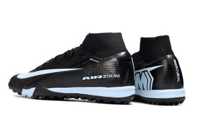 Unisex Nike Air Zoom Mercurial Superfly 10 Elite TF Artificial Turf High-Tops Football Shoes - Black/Jade