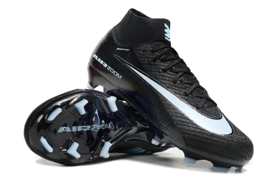 Unisex Nike Air Zoom Mercurial Superfly 10 Elite FG Firm Ground High-Tops Football Boots - Black/Jade