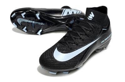 Unisex Nike Air Zoom Mercurial Superfly 10 Elite FG Firm Ground High-Tops Football Boots - Black/Jade