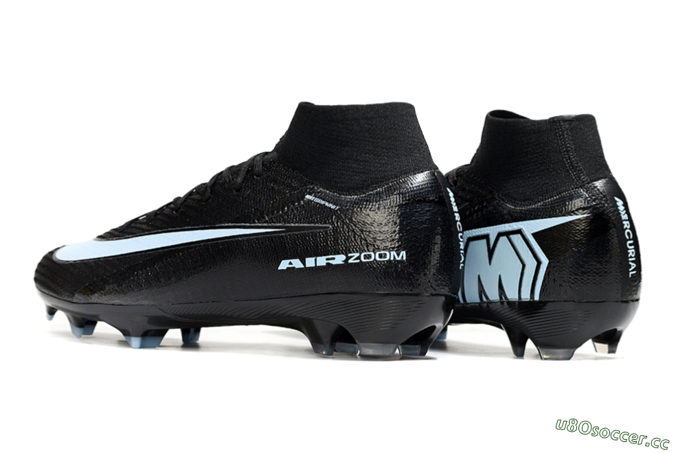 Unisex Nike Air Zoom Mercurial Superfly 10 Elite FG Firm Ground High-Tops Football Boots - Black/Jade 4