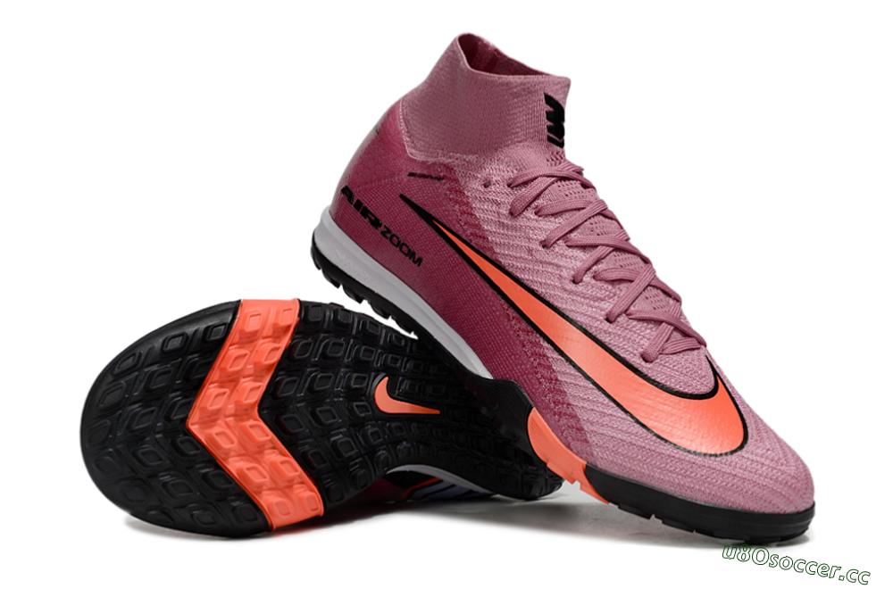 Unisex Nike Air Zoom Mercurial Superfly 10 Elite TF Artificial Turf High-Tops Football Shoes - Red/Black 1