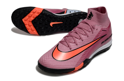 Unisex Nike Air Zoom Mercurial Superfly 10 Elite TF Artificial Turf High-Tops Football Shoes - Red/Black