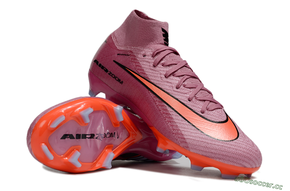 Unisex Nike Air Zoom Mercurial Superfly 10 Elite FG Firm Ground High-Tops Football Boots - Red/Black 1