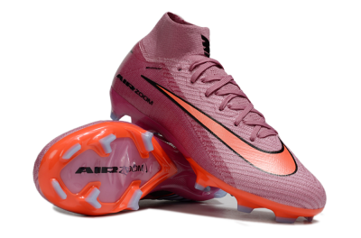 Unisex Nike Air Zoom Mercurial Superfly 10 Elite FG Firm Ground High-Tops Football Boots - Red/Black