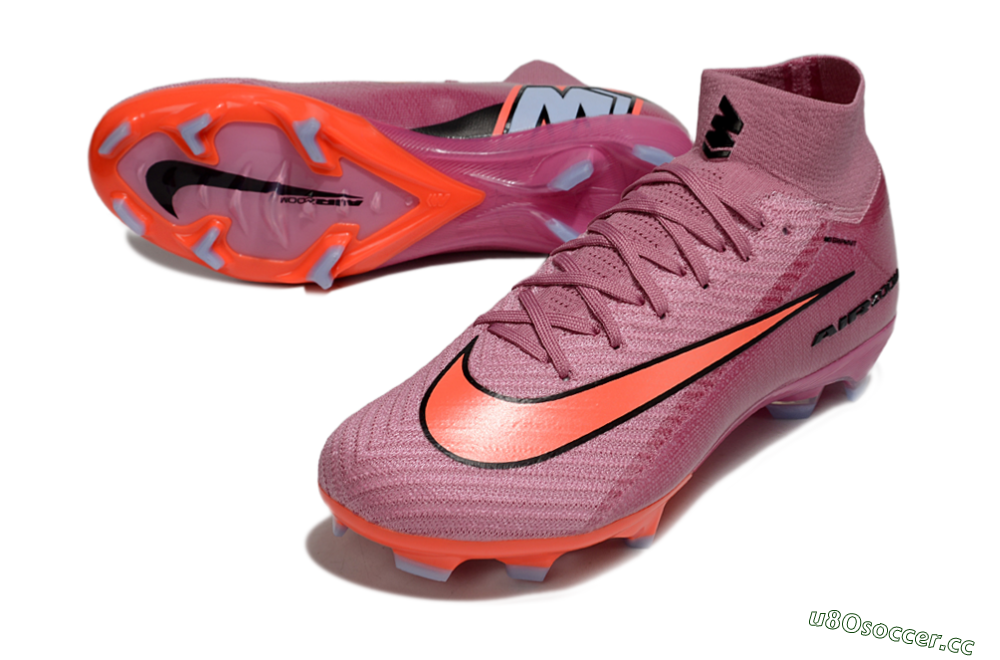 Unisex Nike Air Zoom Mercurial Superfly 10 Elite FG Firm Ground High-Tops Football Boots - Red/Black 3