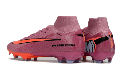 Unisex Nike Air Zoom Mercurial Superfly 10 Elite FG Firm Ground High-Tops Football Boots - Red/Black