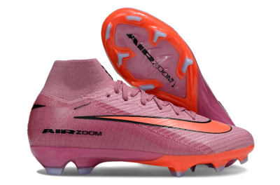 Unisex Nike Air Zoom Mercurial Superfly 10 Elite FG Firm Ground High-Tops Football Boots - Red/Black
