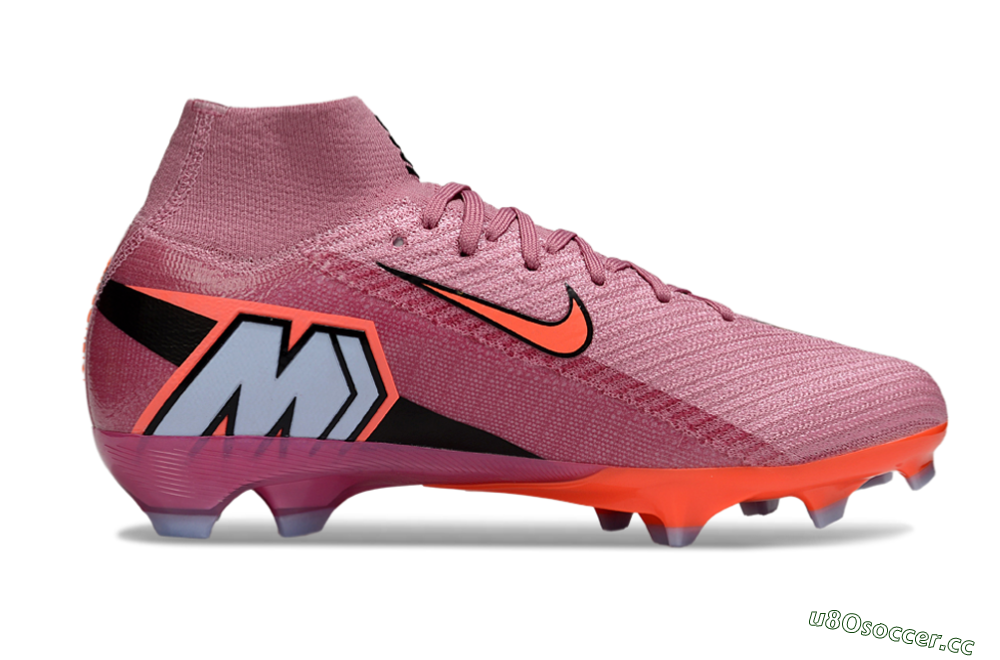 Unisex Nike Air Zoom Mercurial Superfly 10 Elite FG Firm Ground High-Tops Football Boots - Red/Black 5