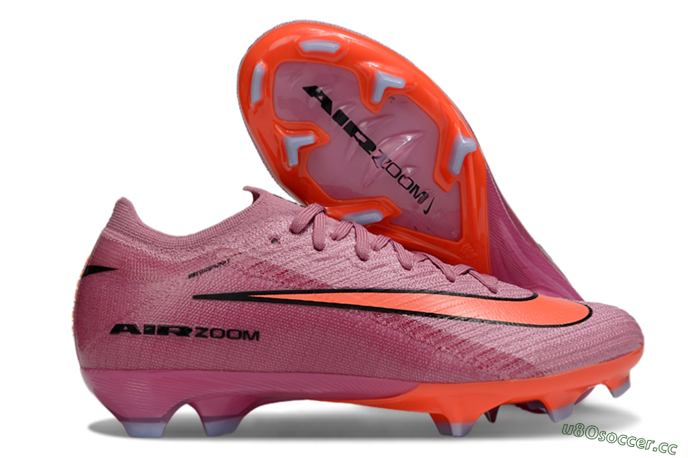Unisex Nike Air Zoom Mercurial Vapor 16 Elite FG Firm Ground Low-Tops Football Boots - Red/Black 2