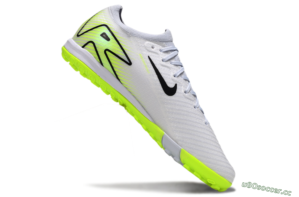 Men's Nike Air Zoom Mercurial Vapor 16 Elite TF Artificial Turf Low-Tops Football Shoes - White/Black/Yellow 4
