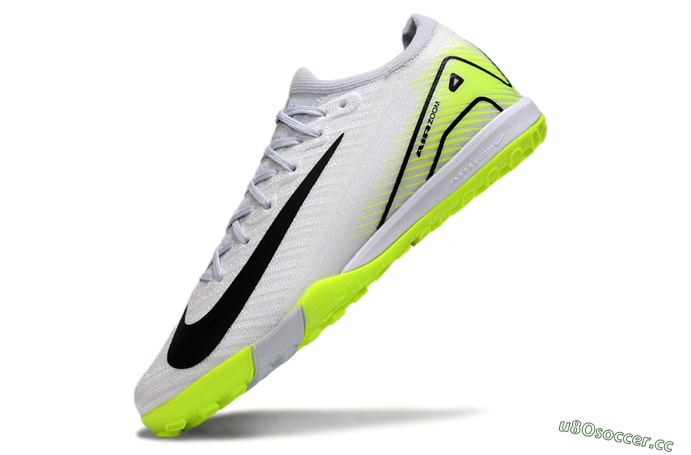 Men's Nike Air Zoom Mercurial Vapor 16 Elite TF Artificial Turf Low-Tops Football Shoes - White/Black/Yellow 5