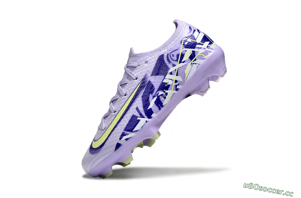 Kids Nike Air Zoom Mercurial Vapor 16 Elite FG Firm Ground Low-Tops Football Boots - Purple/Yellow 4