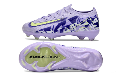 Kids Nike Air Zoom Mercurial Vapor 16 Elite FG Firm Ground Low-Tops Football Boots - Purple/Yellow