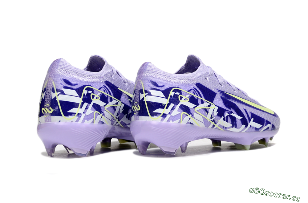 Kids Nike Air Zoom Mercurial Vapor 16 Elite FG Firm Ground Low-Tops Football Boots - Purple/Yellow 6