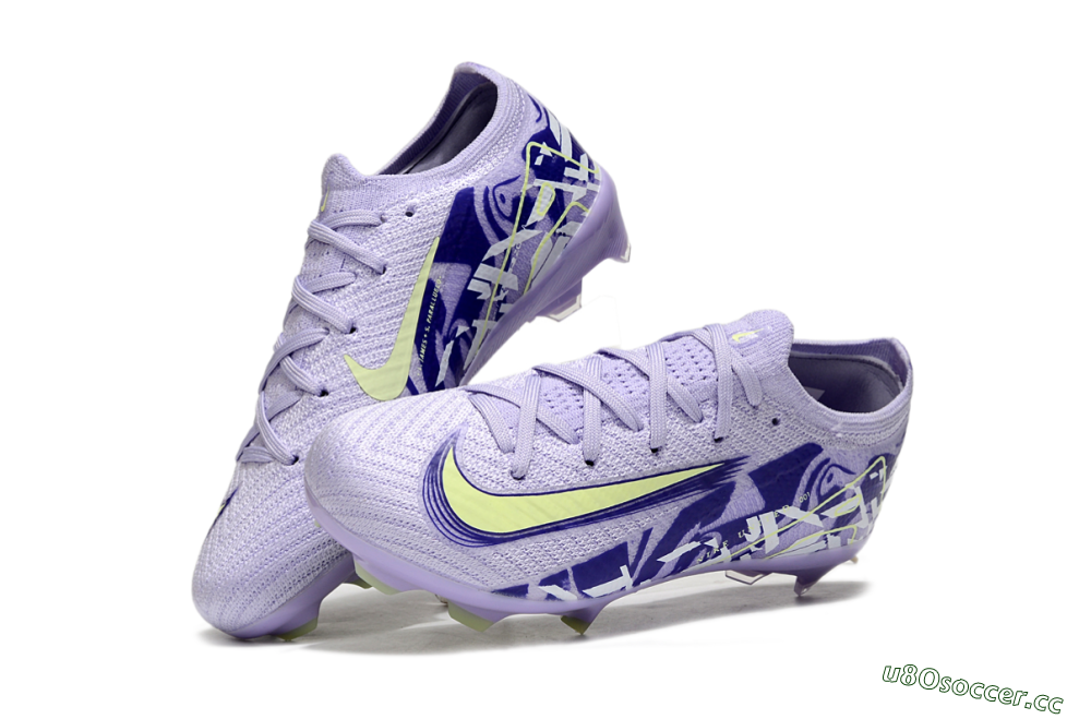 Kids Nike Air Zoom Mercurial Vapor 16 Elite FG Firm Ground Low-Tops Football Boots - Purple/Yellow 0