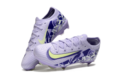 Kids Nike Air Zoom Mercurial Vapor 16 Elite FG Firm Ground Low-Tops Football Boots - Purple/Yellow