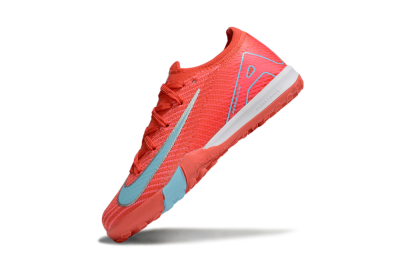 Kids Nike Air Zoom Mercurial Vapor 16 Elite TF Artificial Turf Low-Tops Football Shoes - Red/Silver/Jade