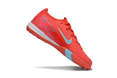 Kids Nike Air Zoom Mercurial Vapor 16 Elite TF Artificial Turf Low-Tops Football Shoes - Red/Silver/Jade