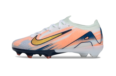 Kids Nike Air Zoom Mercurial Vapor 16 Elite FG Firm Ground Low-Tops Football Boots - Pink/Yellow/Blue