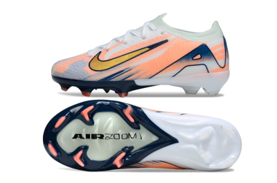 Kids Nike Air Zoom Mercurial Vapor 16 Elite FG Firm Ground Low-Tops Football Boots - Pink/Yellow/Blue