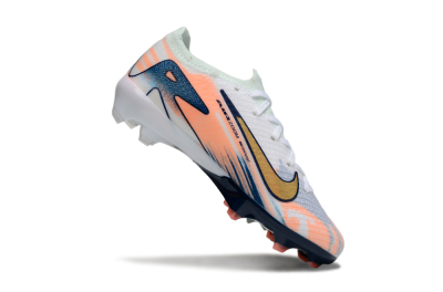 Kids Nike Air Zoom Mercurial Vapor 16 Elite FG Firm Ground Low-Tops Football Boots - Pink/Yellow/Blue