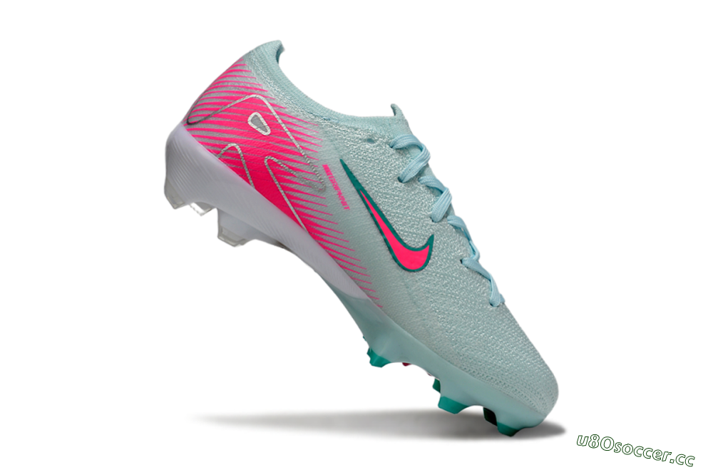 Kids Nike Air Zoom Mercurial Vapor 16 Elite FG Firm Ground Low-Tops Football Boots - Jade/Pink/White 3