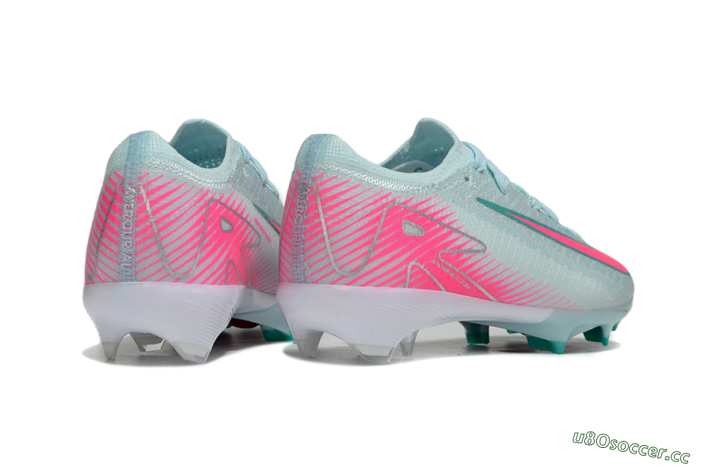 Kids Nike Air Zoom Mercurial Vapor 16 Elite FG Firm Ground Low-Tops Football Boots - Jade/Pink/White 6
