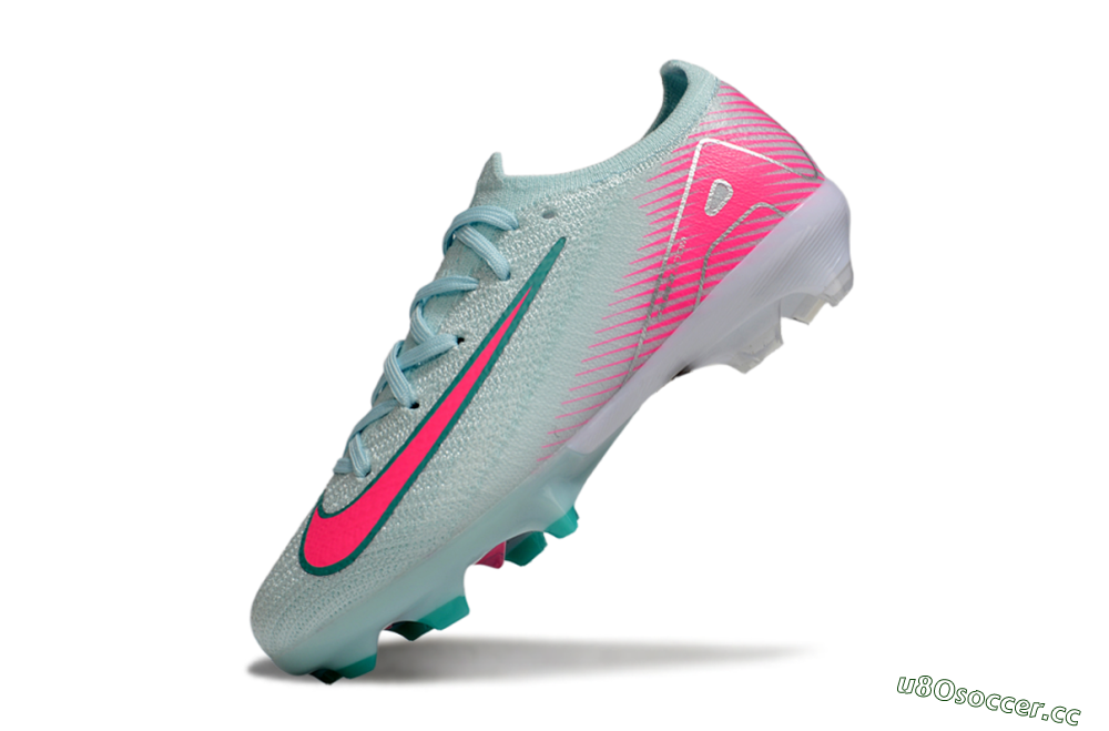 Kids Nike Air Zoom Mercurial Vapor 16 Elite FG Firm Ground Low-Tops Football Boots - Jade/Pink/White 4