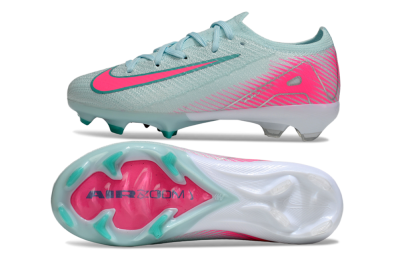 Kids Nike Air Zoom Mercurial Vapor 16 Elite FG Firm Ground Low-Tops Football Boots - Jade/Pink/White