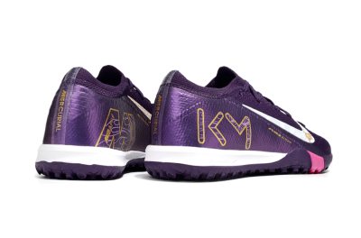 Kids Nike Air Zoom Mercurial Vapor 16 Elite TF Artificial Turf Low-Tops Football Shoes - Purple/White/Gold