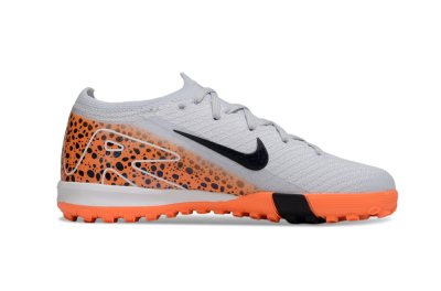 Kids Nike Air Zoom Mercurial Vapor 16 Elite TF Artificial Turf Low-Tops Football Shoes - Grey/Black/Leopard