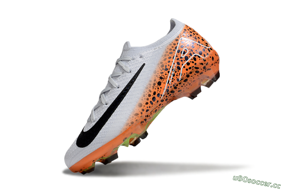 Kids Nike Air Zoom Mercurial Vapor 16 Elite FG Firm Ground Low-Tops Football Boots - Grey/Black/Leopard 3