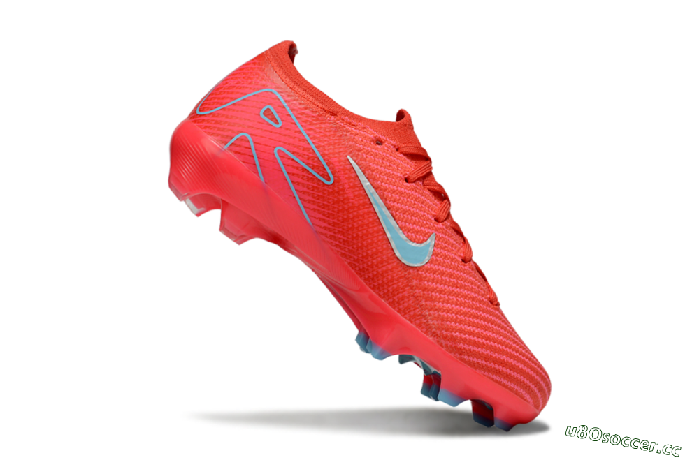 Kids Nike Air Zoom Mercurial Vapor 16 Elite FG Firm Ground Low-Tops Football Boots - Red/Silver/Jade 3