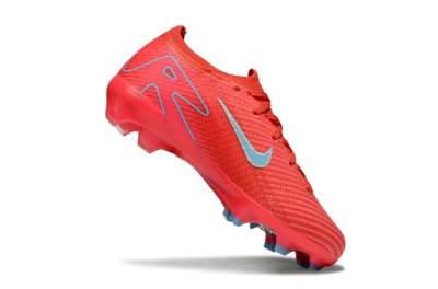 Kids Nike Air Zoom Mercurial Vapor 16 Elite FG Firm Ground Low-Tops Football Boots - Red/Silver/Jade