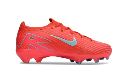 Kids Nike Air Zoom Mercurial Vapor 16 Elite FG Firm Ground Low-Tops Football Boots - Red/Silver/Jade