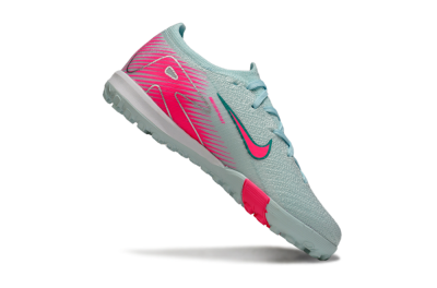 Kids Nike Air Zoom Mercurial Vapor 16 Elite TF Artificial Turf Low-Tops Football Shoes - Jade/Pink/Silver