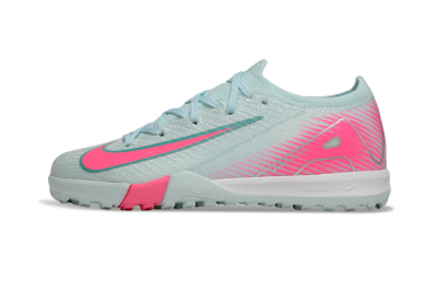 Kids Nike Air Zoom Mercurial Vapor 16 Elite TF Artificial Turf Low-Tops Football Shoes - Jade/Pink/Silver