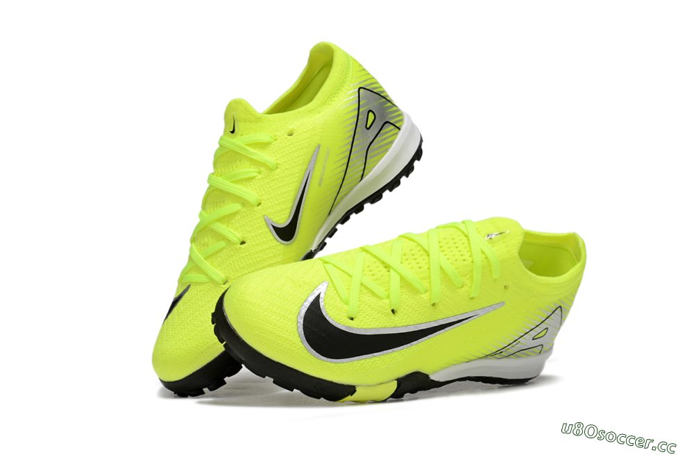 Kids Nike Air Zoom Mercurial Vapor 16 Elite TF Artificial Turf Low-Tops Football Shoes - Yellow/Black/Silver 0