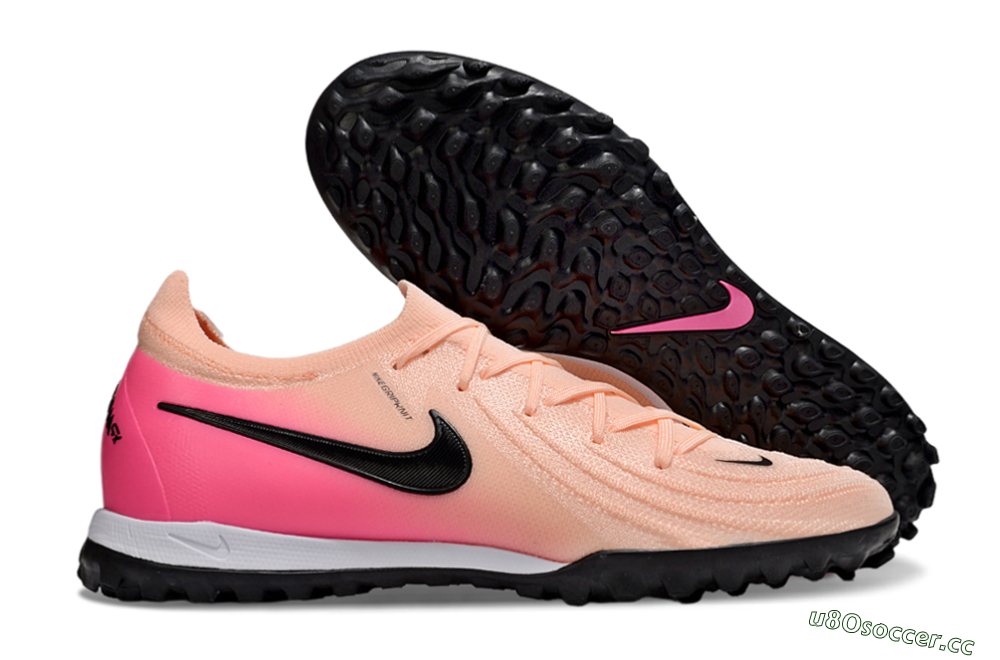Unisex Nike Phantom GX 2 Elite TF Artificial Turf Low-Tops Football Shoes - Pink/Black 2