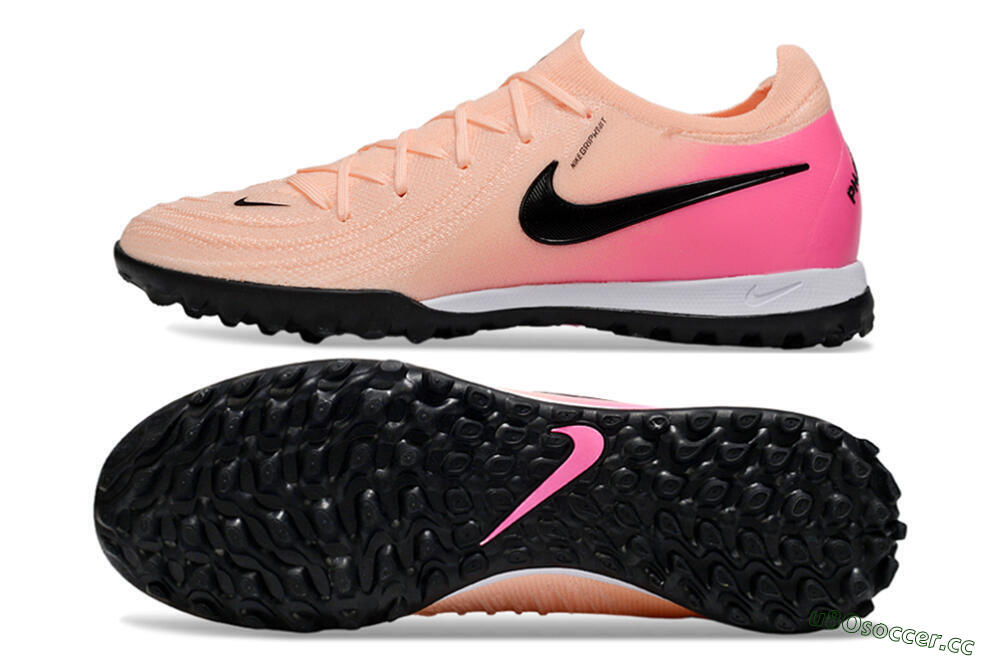 Unisex Nike Phantom GX 2 Elite TF Artificial Turf Low-Tops Football Shoes - Pink/Black 1